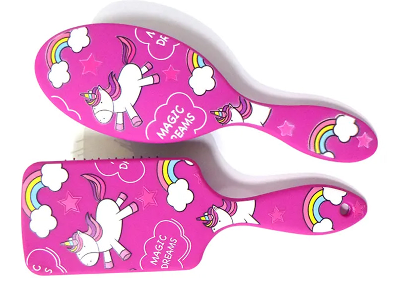 Kid Baby Małe czarne szpilki Mokra mini szczotka do rozczesywania włosów